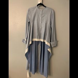 Palmer Harding chambray dress blouse with French cuffs